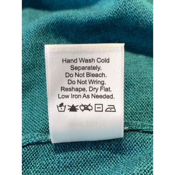 Coldwater Creek Plus Top 1X Blouse Tank Teal Sleeveless Silk Knit Women NWT New - Picture 8 of 8